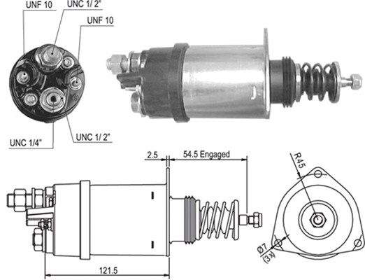 MAGNETI MARELLI solenoidinis jungiklis, starteris 940113050004